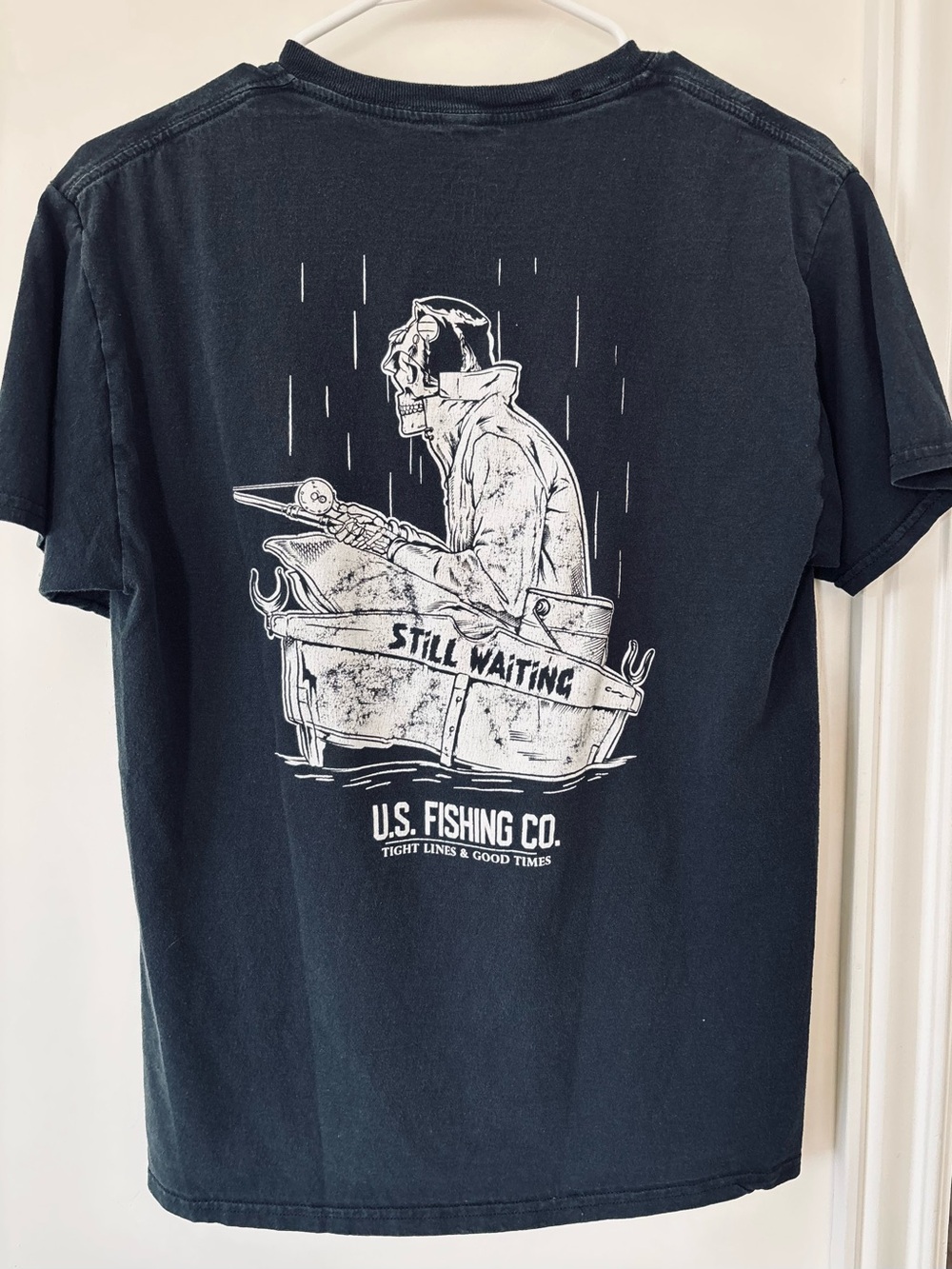 Men’s Black Short-Sleeve Graphic Tee - “Still Waiting”